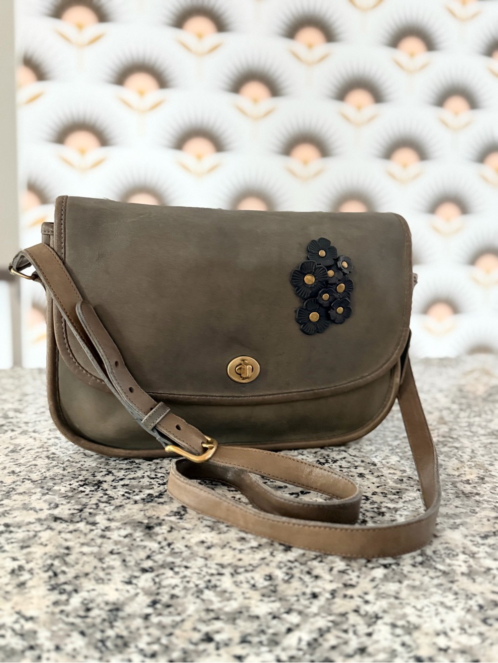 Altered Vintage Coach City Bag